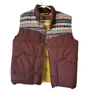 Trailwear by Penfield vest knit wool 80/20 down vest